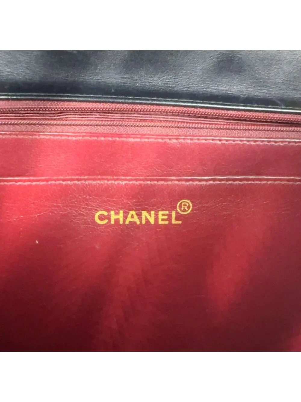 Chanel Maxi Quilted 34 Lambskin Black Chain Shoulder Bag Gold
